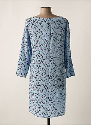 Rochie scurtă croială fluidă mâneci lungi albastru ATTIC AND BARN femeie