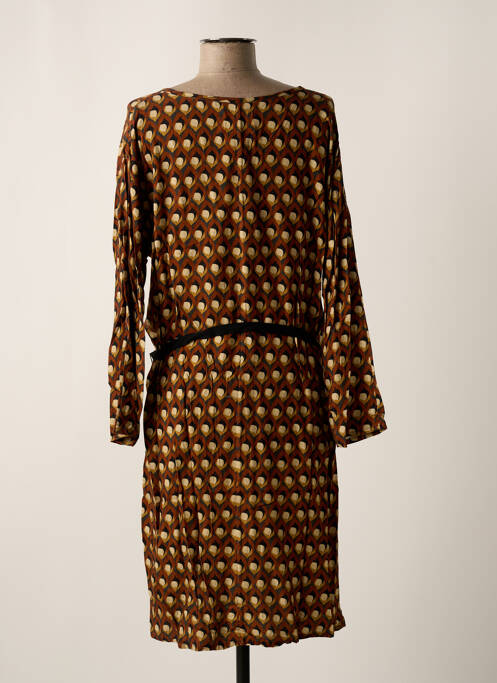 Rochie midi maro DIEGA femeie