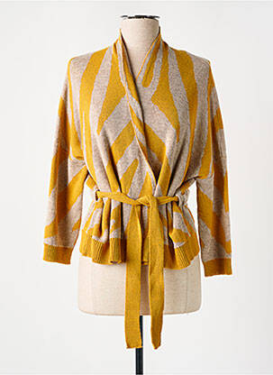 Vestă cu mâneci lungi galben TINSELS femeie