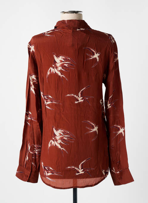 Cămașă imprimeu fantezie mâneci lungi maro GAT RIMON femme