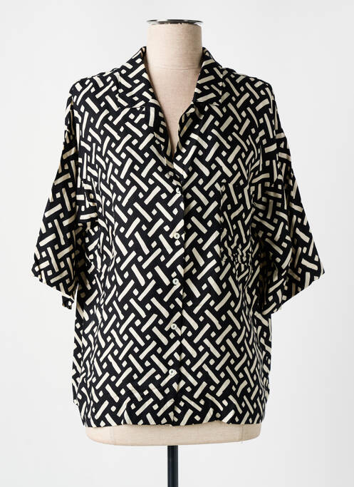 Cămașă mâneci scurte mâneci scurte negru DIEGA femme