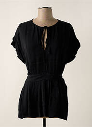 Tunică mâneci scurte țesătură crep negru BY MALENE BIRGER femeie