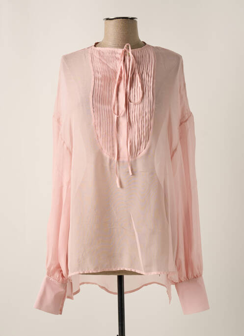 Tunică mâneci lungi roz OUD femeie