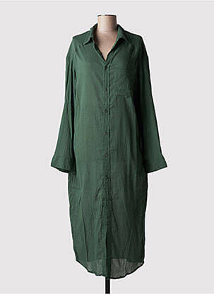 Rochie lungă mâneci lungi mâneci lungi verde LAURENCE BRAS femeie