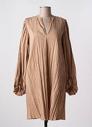Rochie midi mâneci lungi mâneci lungi bej BY MALENE BIRGER femeie