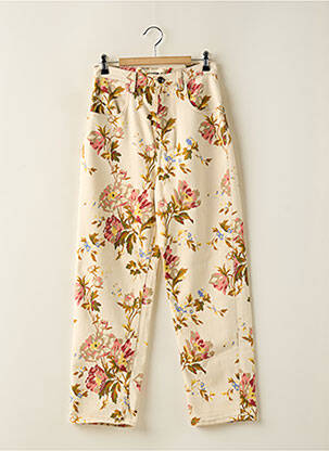 Blugi croială Mom bej SEMICOUTURE femeie