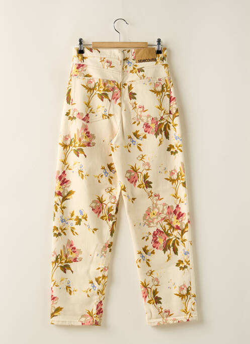 Blugi croială Mom bej SEMICOUTURE femeie