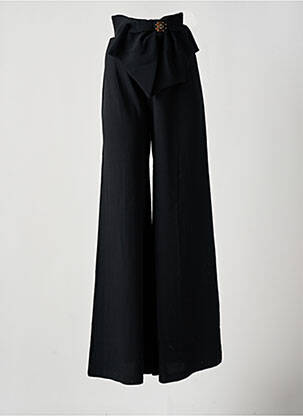 Pantalon evazat talie elastică negru ELISABETTA FRANCHI femeie
