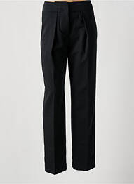 Pantalon drept talie cu cleme talie înaltă negru BY MALENE BIRGER femeie