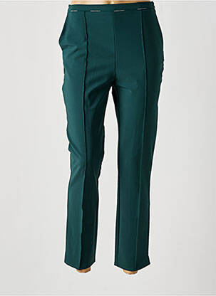 Pantalon 7/8 talie înaltă talie înaltă verde ELISABETTA FRANCHI femeie