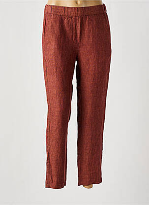 Pantalon 7/8 talie elastică mărime normală maro DIEGA femeie