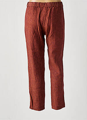 Pantalon 7/8 talie elastică mărime normală maro DIEGA femeie