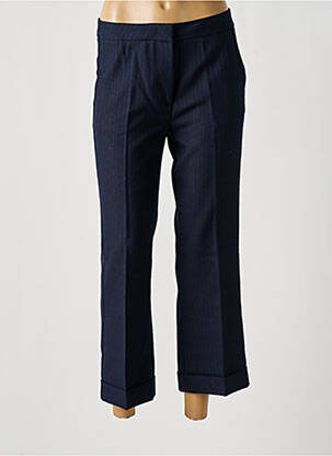 Pantalon 7/8 talie cu cleme mărime normală albastru ESSENTIEL ANTWERP femeie