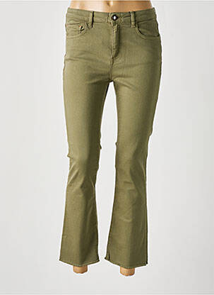 Blugi bootcut talie înaltă talie înaltă verde MAYJUNE femeie
