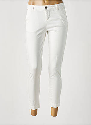 Pantalon chino talie joasă talie joasă alb MAYJUNE femeie