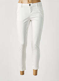 Pantalon chino talie joasă talie joasă alb MAYJUNE femme