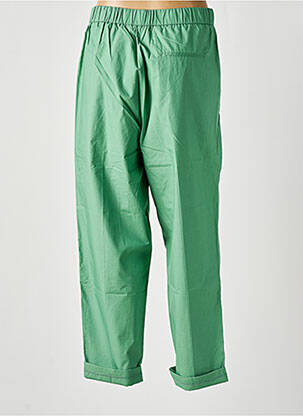 Pantalon drept croială morcov talie înaltă verde ATTIC AND BARN femeie