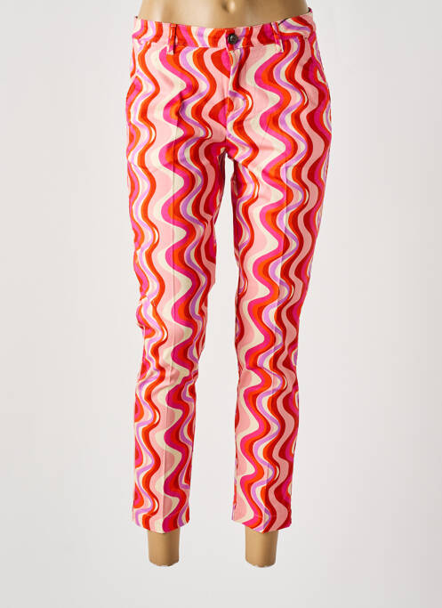 Pantalon chino roz MAYJUNE femeie