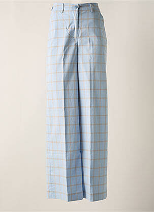 Pantalon evazat talie cu cleme talie înaltă albastru ESSENTIEL ANTWERP femeie