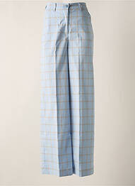 Pantalon evazat talie cu cleme talie înaltă albastru ESSENTIEL ANTWERP femeie