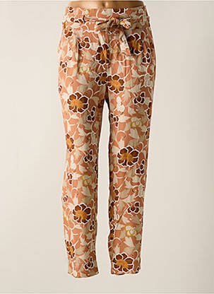 Pantalon drept țesătură crep mărime normală roz MY SUNDAY MORNING femeie