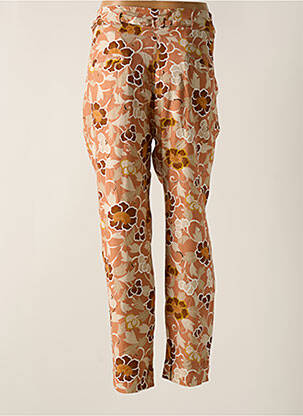 Pantalon drept țesătură crep mărime normală roz MY SUNDAY MORNING femeie