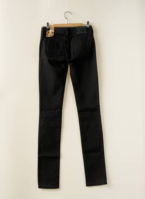 Blugi cu croială slim negru W femeie