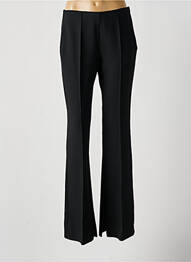 Pantalon evazat elasticitate talie înaltă negru ATTIC AND BARN femme