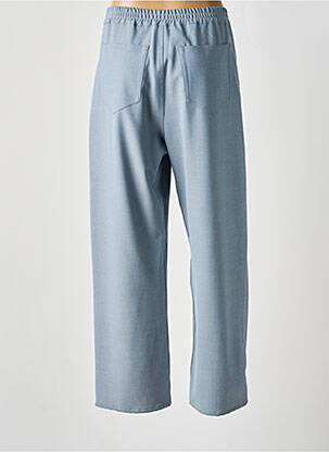 Pantalon drept țesătură crep talie înaltă albastru ATTIC AND BARN femeie