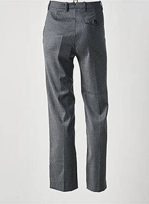 Pantalon chino închidere cu fermoar sub clapetă cu nasturi talie înaltă gri SEMICOUTURE femeie