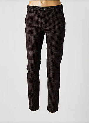 Pantalon chino închidere cu fermoar sub clapetă cu nasturi mărime normală negru MAYJUNE femeie