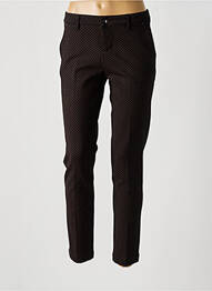 Pantalon chino închidere cu fermoar sub clapetă cu nasturi mărime normală negru MAYJUNE femme