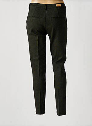 Pantalon chino închidere cu fermoar sub clapetă cu nasturi verde MAYJUNE femeie