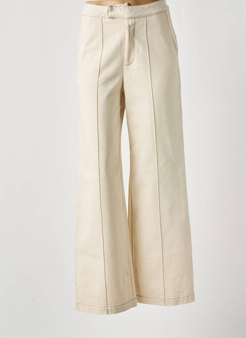 Blugi cu croială evazată bej VALENTINE GAUTHIER femeie