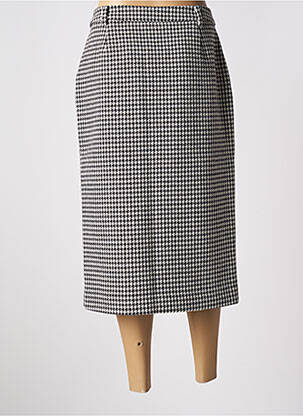 Fustă midi talie cu cleme negru ESSENTIEL ANTWERP femeie