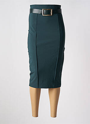 Fustă midi elasticitate verde ELISABETTA FRANCHI femeie
