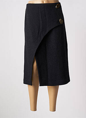 Fustă midi talie cu cleme negru BY MALENE BIRGER femeie