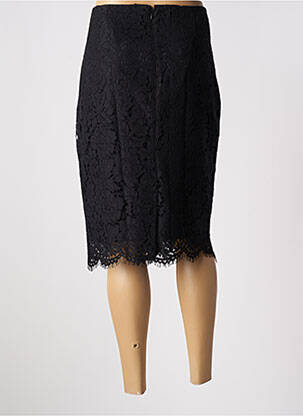 Fustă midi talie cu cleme negru SET femeie