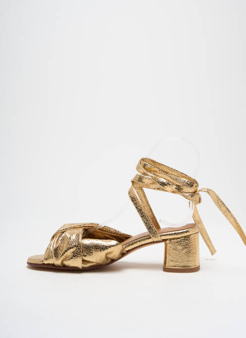 Sandale/Pantofi decupați auriu ANAKI femeie