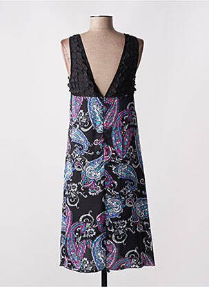 Rochie midi fără mâneci fără mâneci negru PURPLE JAM femeie