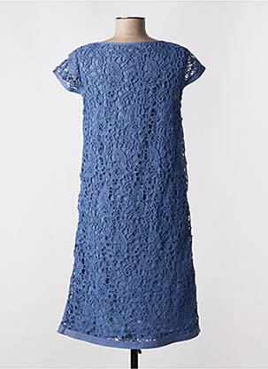 Rochie midi mâneci scurte mâneci scurte albastru MD'M femeie