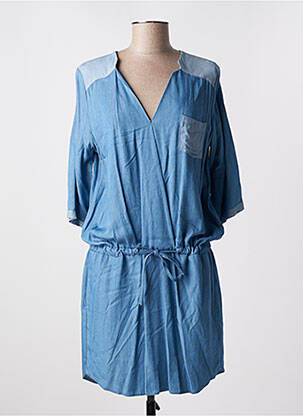 Rochie midi mâneci 3/4 mâneci 3/4 albastru LENNY B femeie