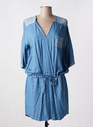 Rochie midi mâneci 3/4 mâneci 3/4 albastru LENNY B femeie