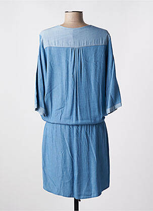 Rochie midi mâneci 3/4 mâneci 3/4 albastru LENNY B femeie