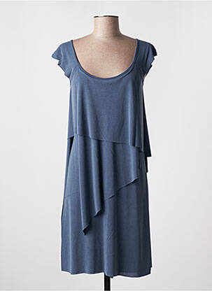 Rochie midi croială fluidă fără mâneci albastru SEE THE MOON femeie