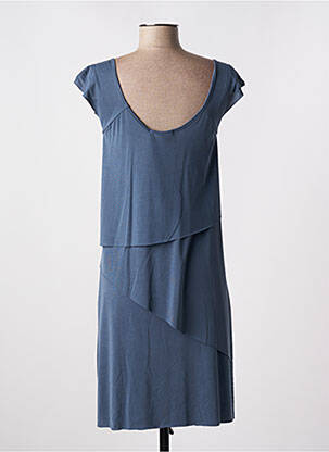 Rochie midi croială fluidă fără mâneci albastru SEE THE MOON femeie