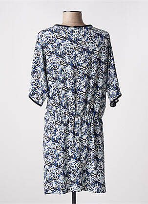 Rochie scurtă croială fluidă mâneci scurte albastru LENNY B femeie