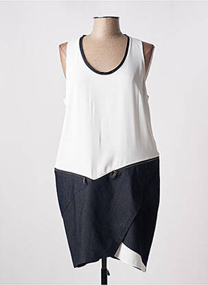 Rochie midi alb LAUREN VIDAL femeie