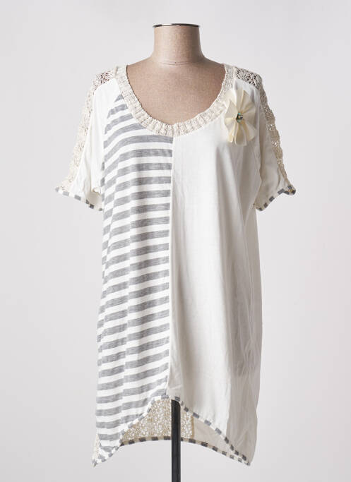 Tunică mâneci scurte bej LOLITAS & LOLOS femeie