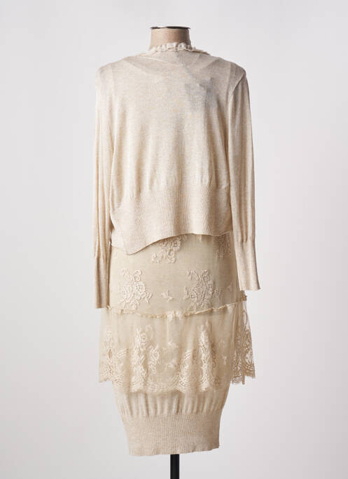 Set rochie bej LAUREN VIDAL femeie